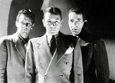 William Holden George Raft And Humphrey Bogart In A Publicity Photo For Invisible Stripes