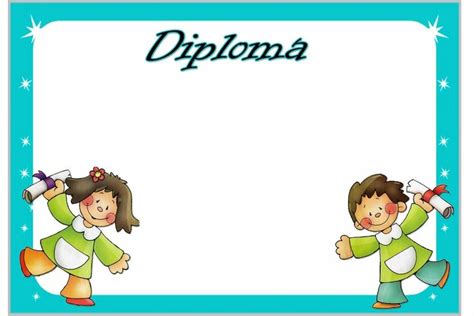 Diplomas Infantiles Escolares Para Ni 241 Os Para Imprimir Gratis Riset
