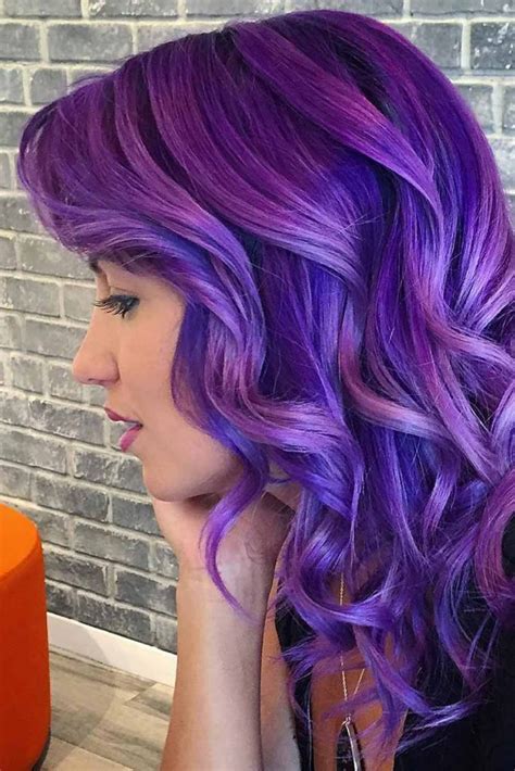 Auburn Purple Hair With Blonde