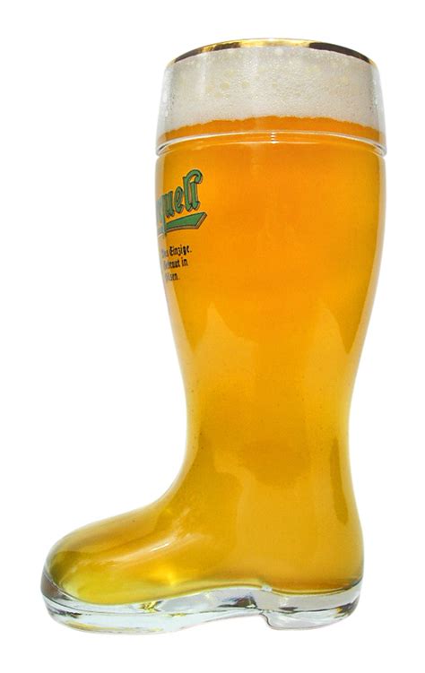 Custom Engraved Pilsner Urquell Glass Beer Boot 1 Liter