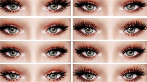 Sims CC Length Eyelashes Designs Maxis Match