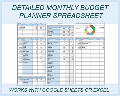Household Budget Template Monthly Budget Template Budget Templates