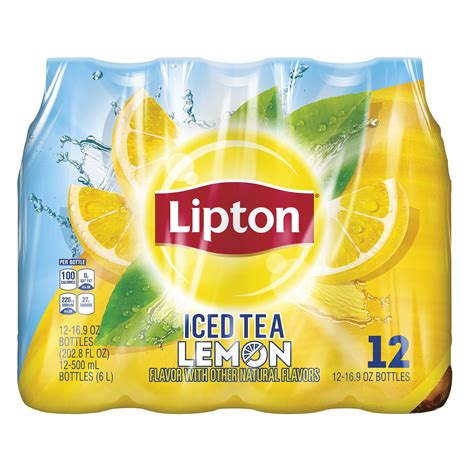 Lipton Iced Tea Lemon 169 Oz Bottles 12 Count
