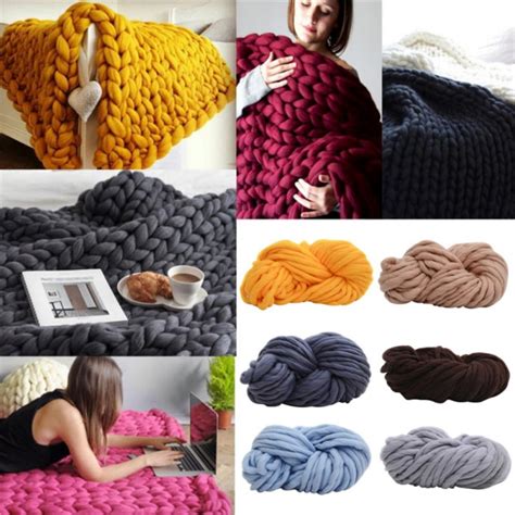 Super Big Soft Chunky Wool Yarn Bulky Arm Knitting Wool Roving