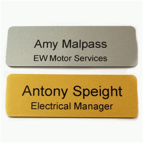 Id Name Badges 76 X 255mm 006 Thick
