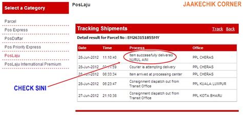Postal ninja is not only pos malaysia package tracker. INA MIMI BEAUTY: cara track and trace pos laju
