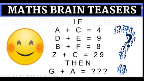 Discover The Fun In Math Brain Teasers And Riddles