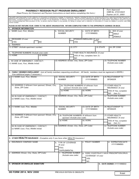 Dd Form 2814 Fill Out Sign Online And Download Fillable Pdf