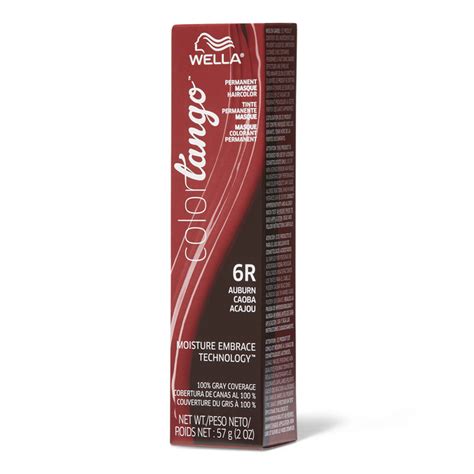 Mixes smoothly each time to allow for quick and easy application. Wella Color Tango 6R Auburn Permanent Masque Hair Color