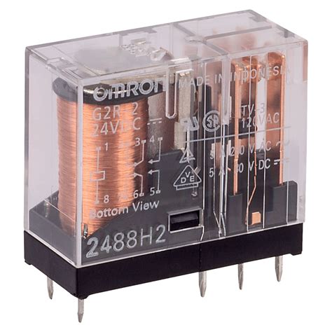Omron G2r 2 24dc Dpco Power Relay 5a 24vdc Rapid Online