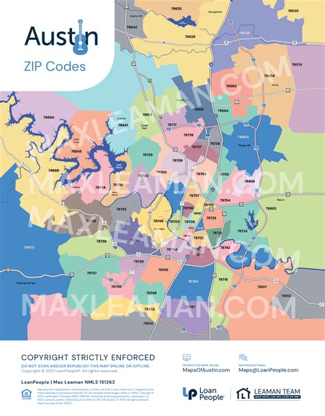 Austin Tx Zip Codes Map Tourist Map Of English
