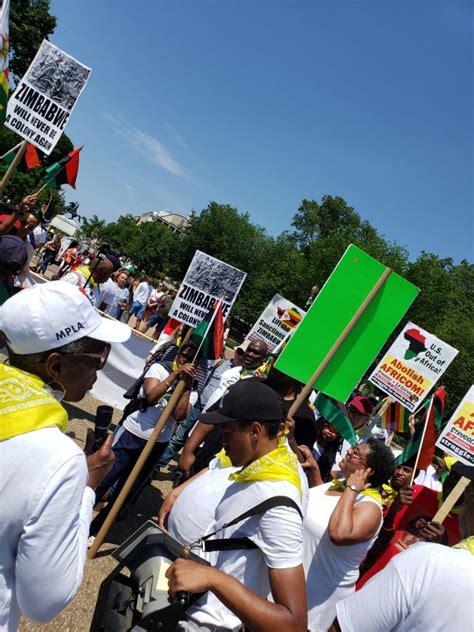 Pictures May 25 Protest At White House Against Sanctions On Zimbabwe ⋆ Pindula News