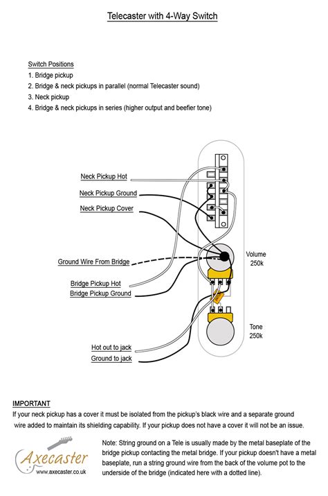 Wiring Diagram Fender Tele 4 Way Switch