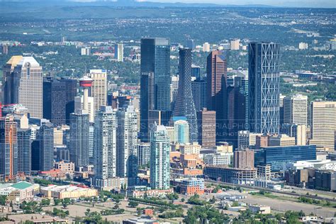 Aerial Photo Downtown Calgary