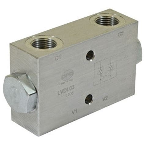 Top Link Double Pilot Check Valve 12bsp 50lpm Approved Hydraulics Ltd