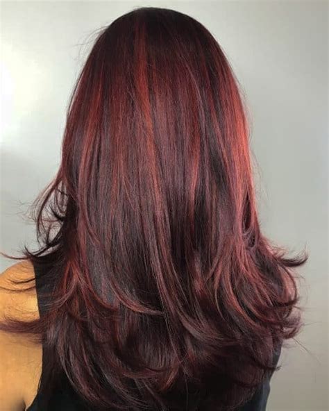 Top 48 Image Brown Hair With Red Highlights Thptnganamst Edu Vn