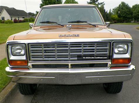 1985 Dodge Ramcharger Royal Se Prospector 5 9 Liter 4x4