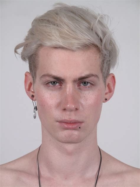 Blonde hair male models have always been the apple of everyone's eye. The Ideal Dysmorphia: 001 platinum blonde male model