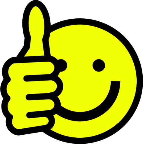 Smiley Face Happy Thumbs · Free Vector Graphic On Pixabay