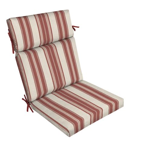 better homes and gardens red stripe 44 x 21 in outdoor chair cushion