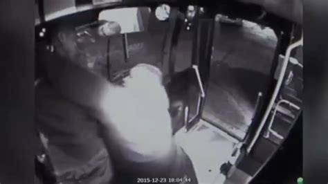 see moment knife wielding thug gets comeuppance after picking on wrong bus driver world news