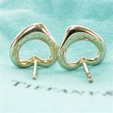Pictures of Sterling Silver Open Heart Earrings