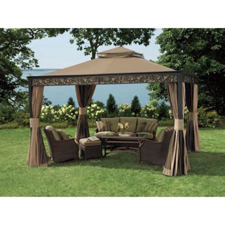 Compare click to add item 12' x 10' woven post gazebo replacement mosquito netting to the compare list. Garden Winds Replacement Canopy Top for 10 x 12 Living ...