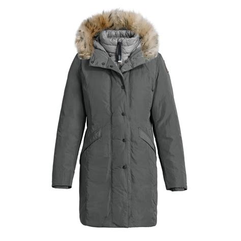Parajumpers Angie Womens Down Winter Coat in Deep Grey