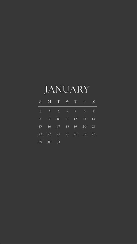 January Calendar 2023 January Calendar Calendar Background Study