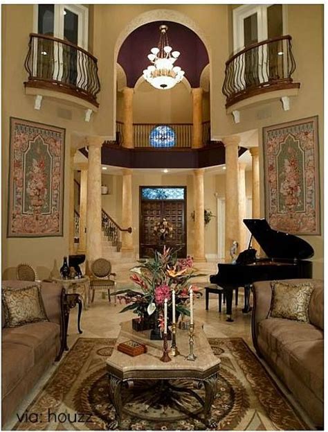 Great Piano Room Mediterranean Living Room House Design Home