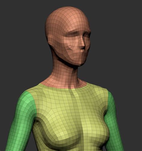 Female Base Mesh V2 3d Model Cgtrader