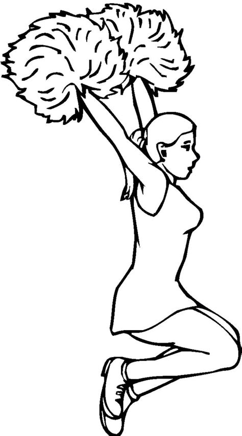 Welcome to one of the largest collection of coloring pages for kids on the net. Cheerleader Perform Great Stunt Coloring Pages | Best ...