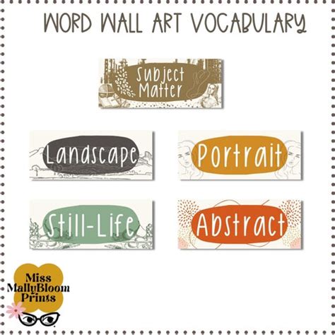 Printable Word Wall Art Classroom Labels Classroom Decor Etsy