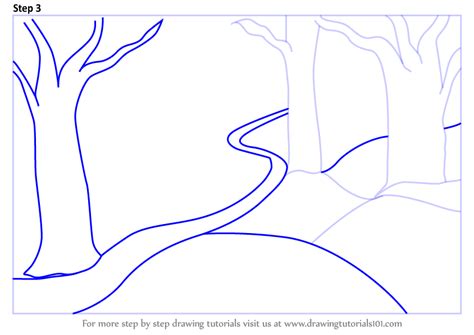 How To Draw A Forest Scene Forests Step By Step