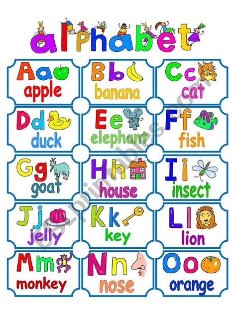 Download 49 alphabet chart free vectors. ALPHABET CHART! - ESL worksheet by LA LUNA