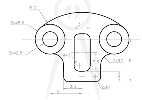 Solved For The Following Drawing Draw It In Autocad With Chegg Com