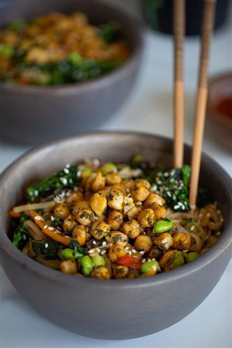 Easy Vegan Noodle Power Bowl Orchids Sweet Tea Recipe In 2020 Easy Vegan Vegan Lunch
