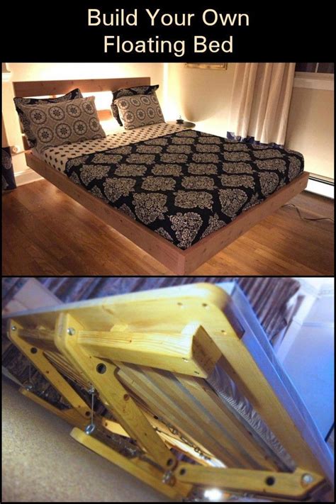 Build Your Own Floating Bed Diy Projects For Everyone Queen Bed Frame Diy Floating Bed