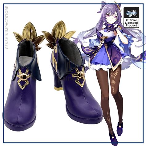 genshin keqing cosplay shoes short fancy boots genshin impact store