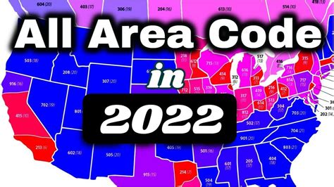 All Area Code List Area Codes In Usa Areacode Youtube