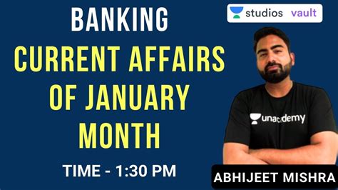 Current Affairs Of January Month Banking Abhijeet Mishra YouTube