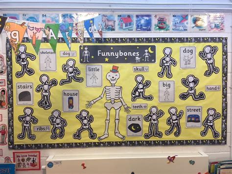 Marie Ks1 Teacher Made This Funnybones Display Using Twinkl Resources