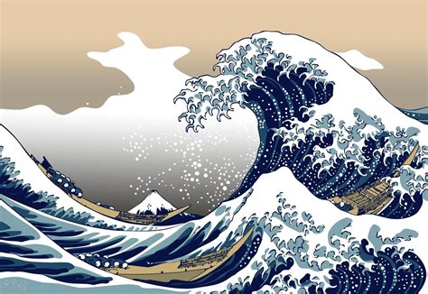 Wave Of Kanagawa Desktop Wallpaper Carrotapp