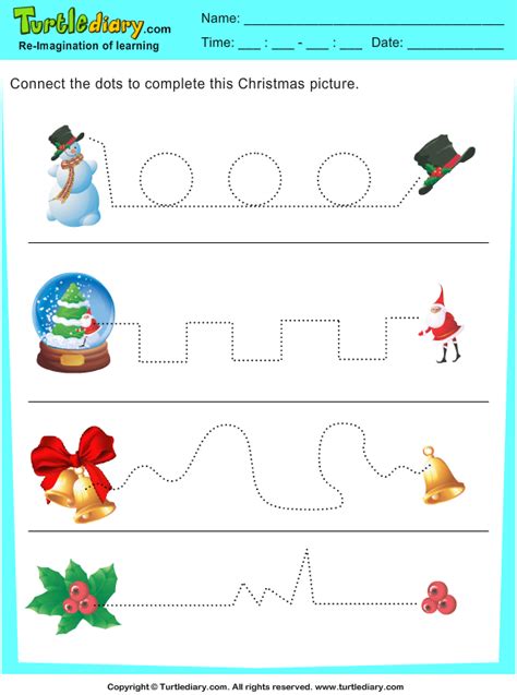 A collection of english esl christmas worksheets for home learning, online practice, distance learning and english classes to teach about. Tracing Christmas Bell Worksheet - Turtle Diary