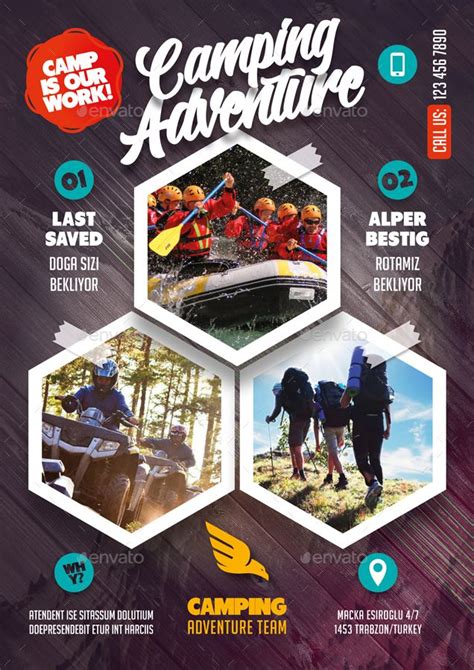 the flyer for an adventure event is shown