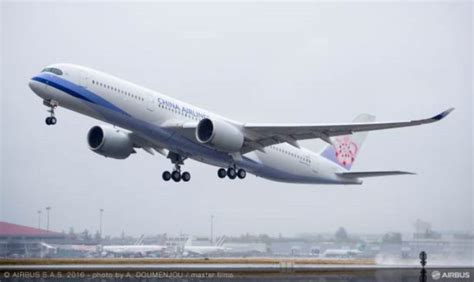 China Airlines First Airbus A350 900 Takes To The Air Economy Class