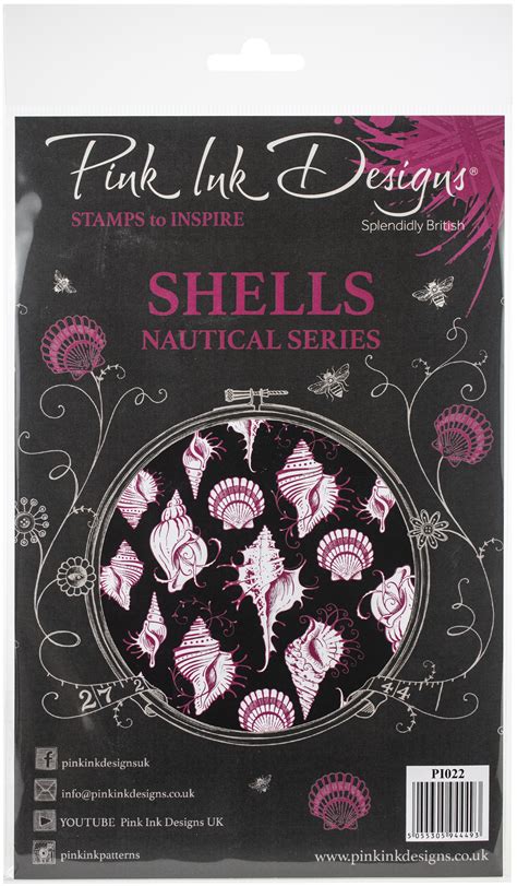 Creative Expressions Pink Ink Designs A5 Clear Stamp Set Shells Ebay