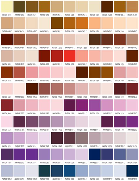 Browns Pantone Color Chart Pantone Colour Palettes Pantone Color My