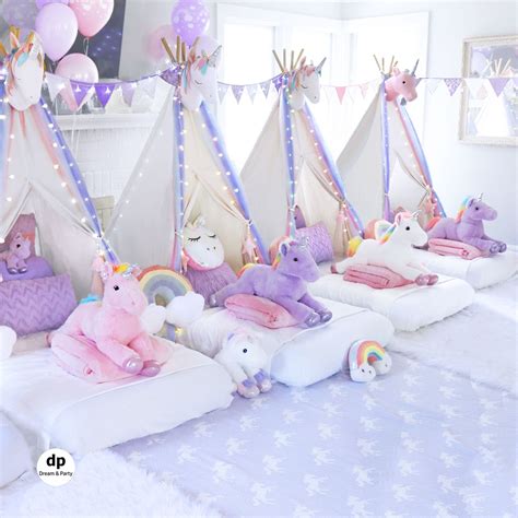 Unicorn Dream Slumber Party Sleepover Party Girls Birthday Party
