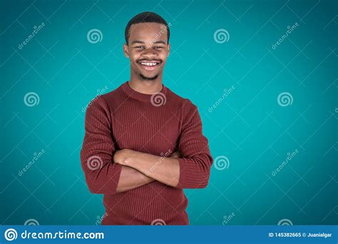 Confident Black Man Smiling For Camera Stock Image Image Of Confident